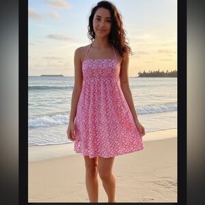 Lilly Pulitzer polka dot halter top dress NWOT